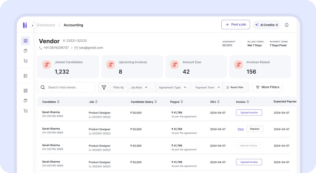 Transparent billing and payouts