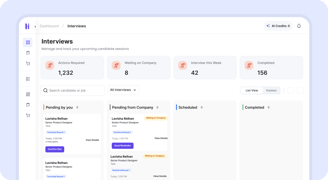 Opportunity to grow credibility